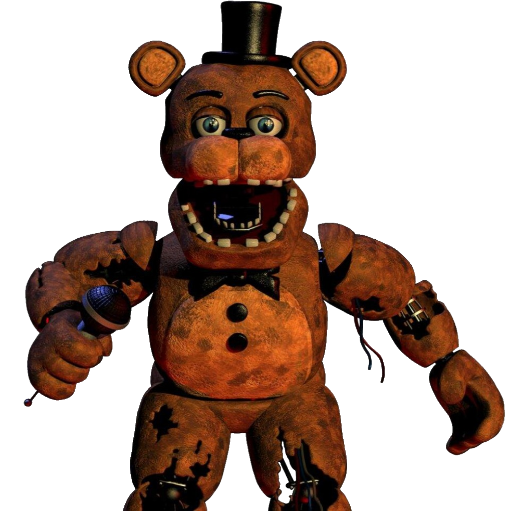 Withered Freddy Full Body transparent background PNG clipart