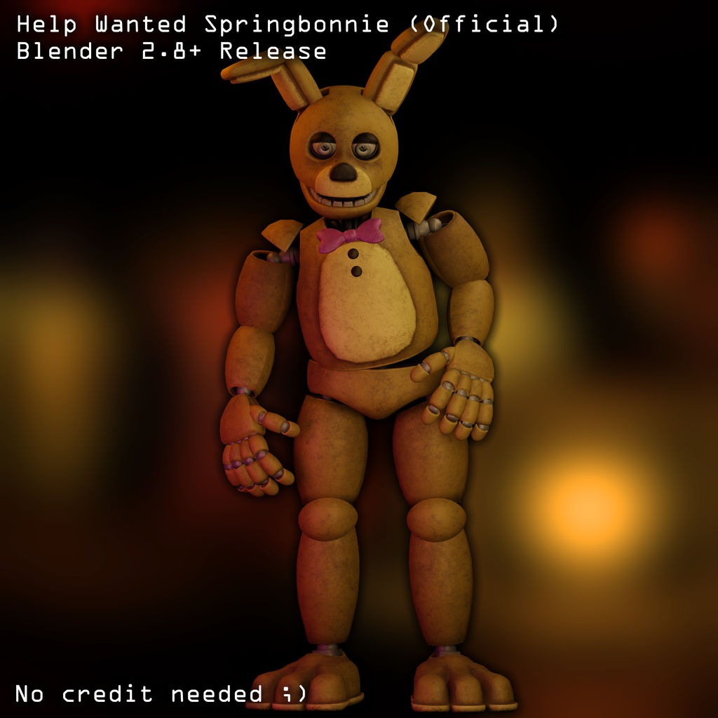 Help Wanted Spring Bonnie Blender 2.8+ Release by kingofbut on DeviantArt