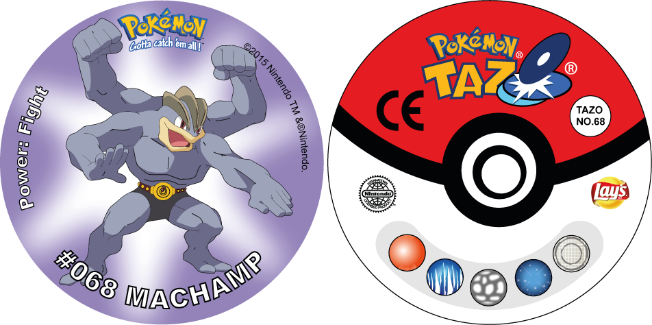 68 Machamp Pokemon Tazos Vector Drawing by tekserkan on DeviantArt
