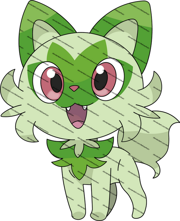 906 Pokemon Sprigatito Vector Drawings by tekserkan on DeviantArt