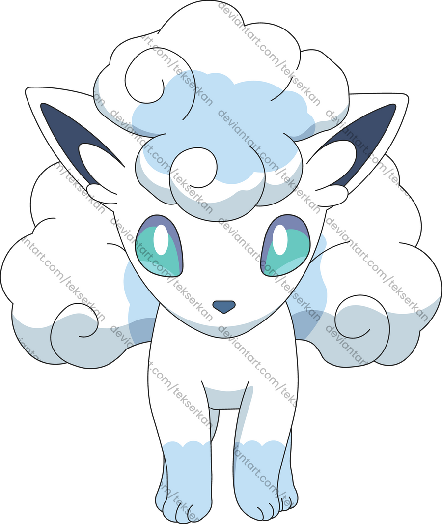 37 Pokemon Alolan Vulpix Vector Drawing by tekserkan on DeviantArt