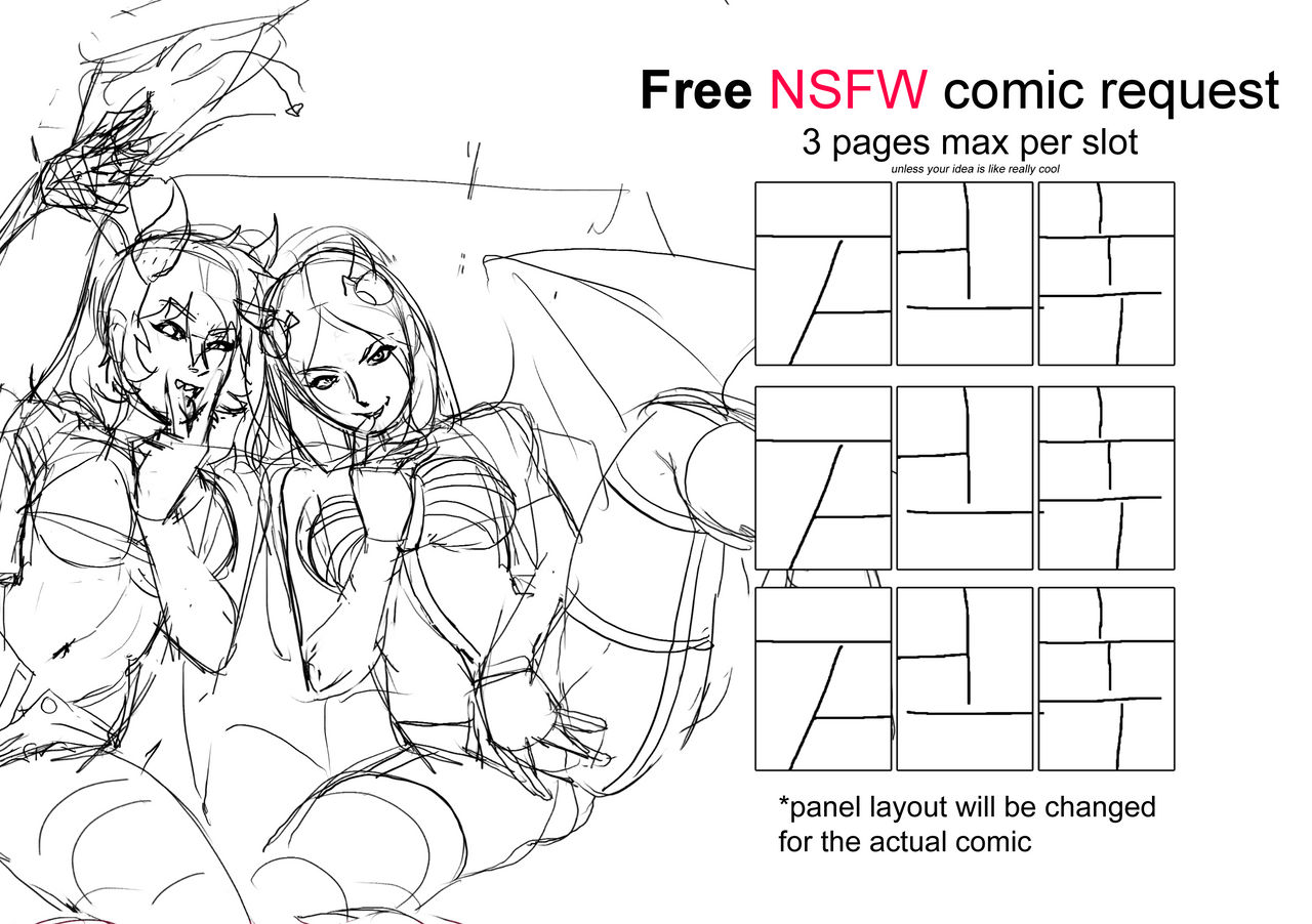 Free NSFW comic request (CLOSED)