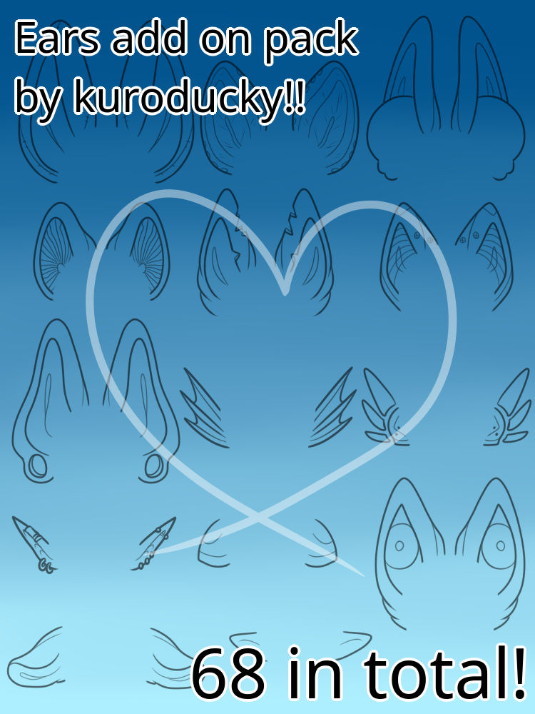 Chibi Rabbit Ear Guide Chibi2017 Outfit Maker Ears Add On Pack by kuroducky on DeviantArt
