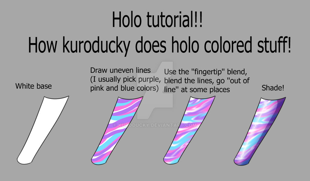 Quick Holo Tutorial! by kuroducky on DeviantArt