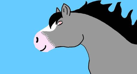 Grey Horse MS paint