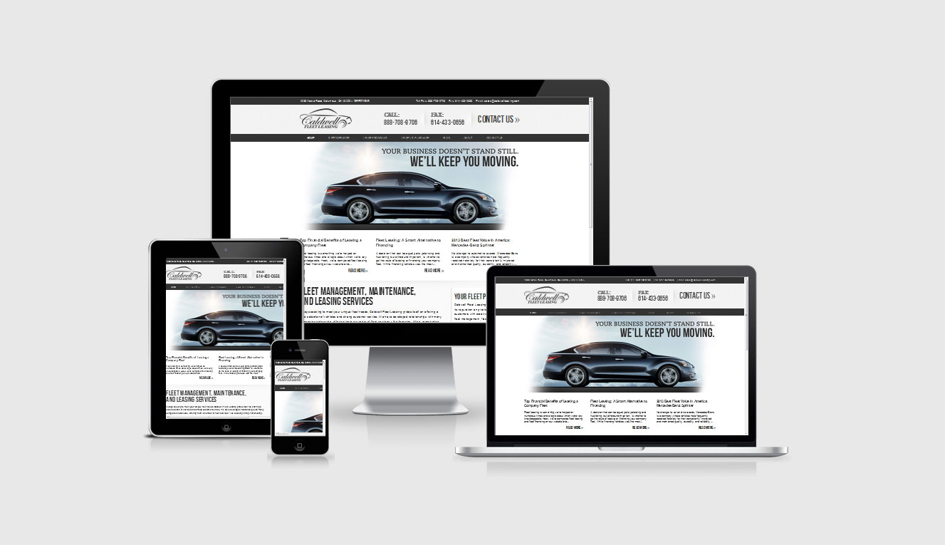 Caldwell Fleet leasing services website