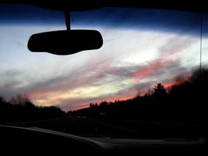 Motorist Sunset