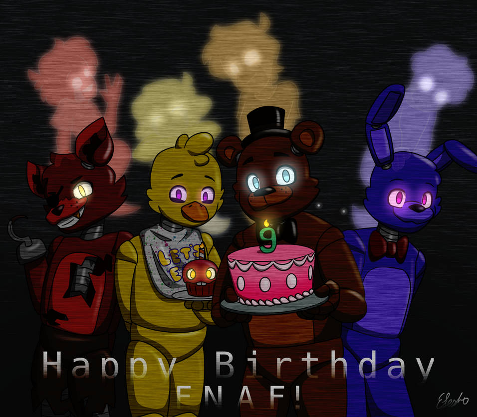 HAPPY 8TH BIRTHDAY FNAF! by SeliDevilfeather -- Fur Affinity [dot] net