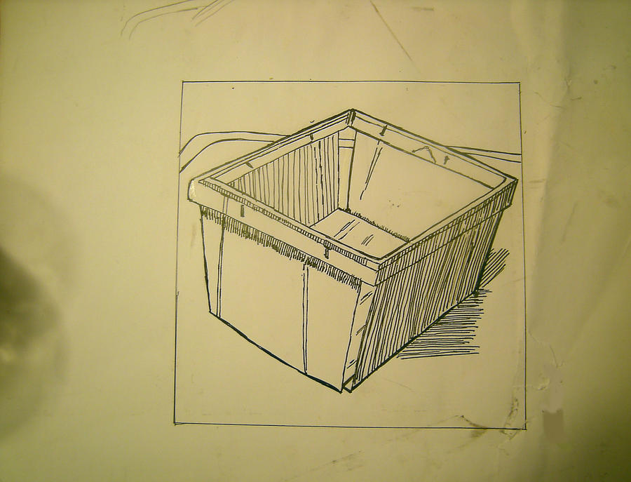 Chinese Box Drawing Illustration Of a chinese take out box by XavierDiemert on DeviantArt