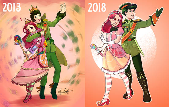 Candy and Veggies Redraw - 2013 vs 2018