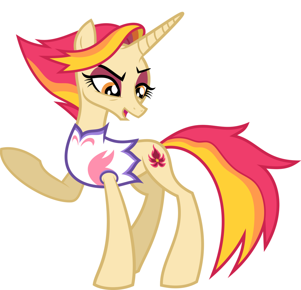 Mlp Fire Fire Flare (without aura) by StarryshineViolet on DeviantArt