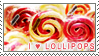 I heart lollipops stamp.