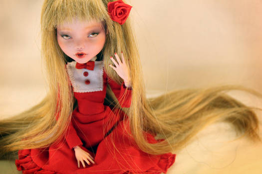 Ruby portrait - Monster High Draculaura OOAK Doll