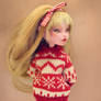 Ruby in sweater - Monster High OOAK doll