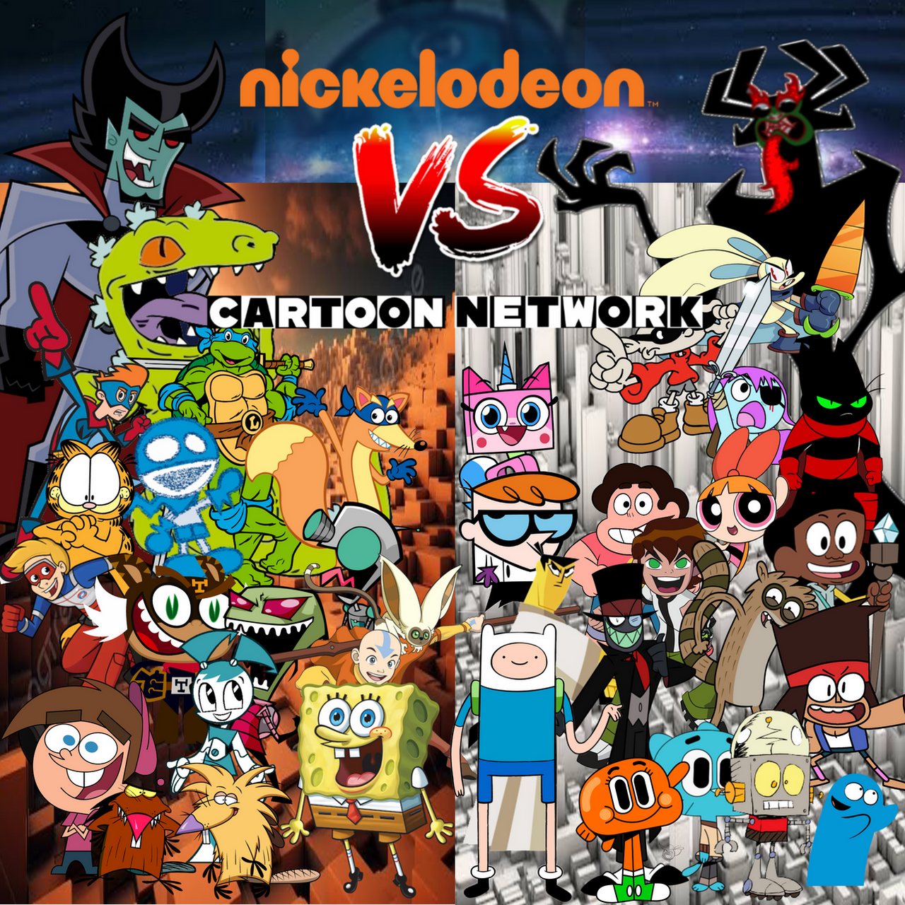 Nickelodeon VS Cartoon Network By Darepebo122 On DeviantArt nickelodeon-vs-cartoon-network-by-darepebo122-on-deviantart