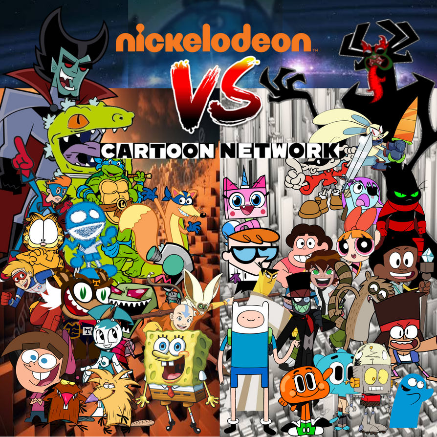 Nickelodeon VS Cartoon Network by darepebo122 on DeviantArt