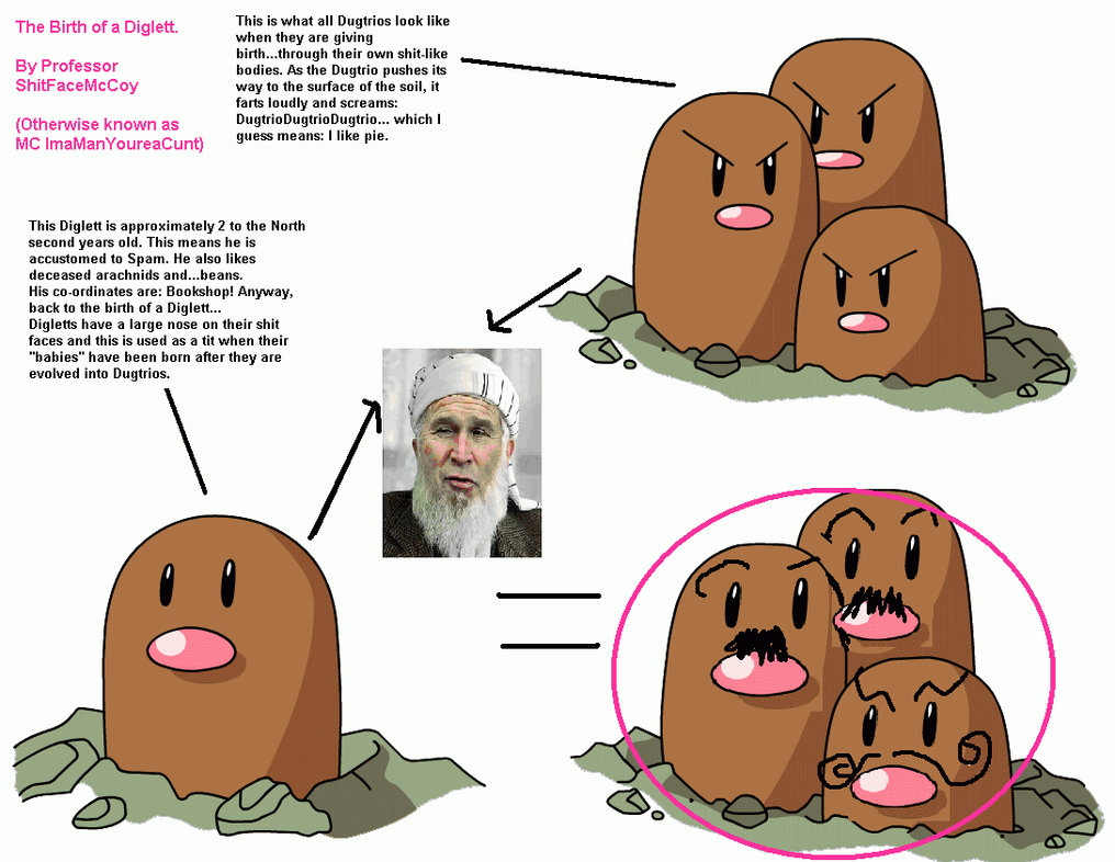 Butth Diglett The Birth Of a Diglett by OldFashionedMonroe on DeviantArt