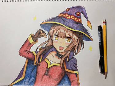 [KonoSuba] Megumin (Watercolor Pencil)