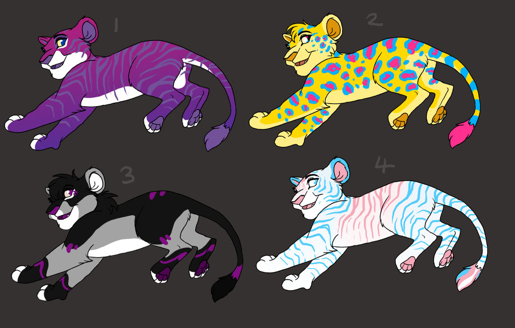 Pride Cub Adoptables by DigitalisDog on DeviantArt