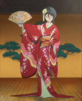 Rukia in Red Kimono - Bleach 355