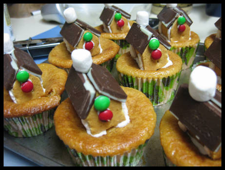 Gingerbread Eggnog Cupcakes