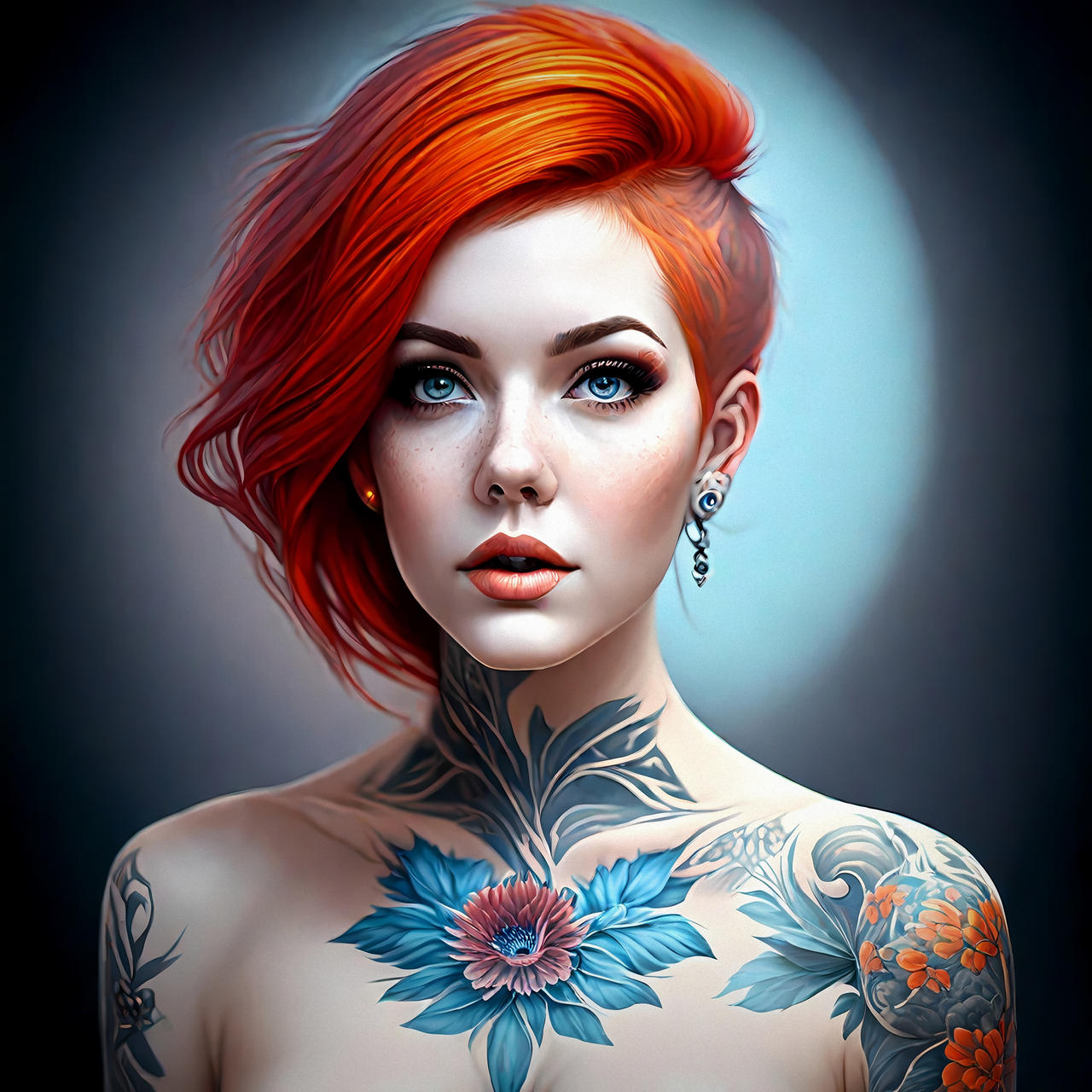 Beautiful Tattoo Girl by DEVDESLPZ on DeviantArt