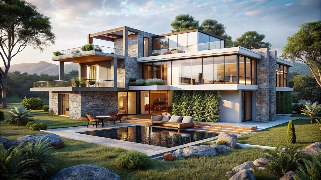 Edgey Build Modern edgy concrete building architecture by DEVDES-LPZ on DeviantArt