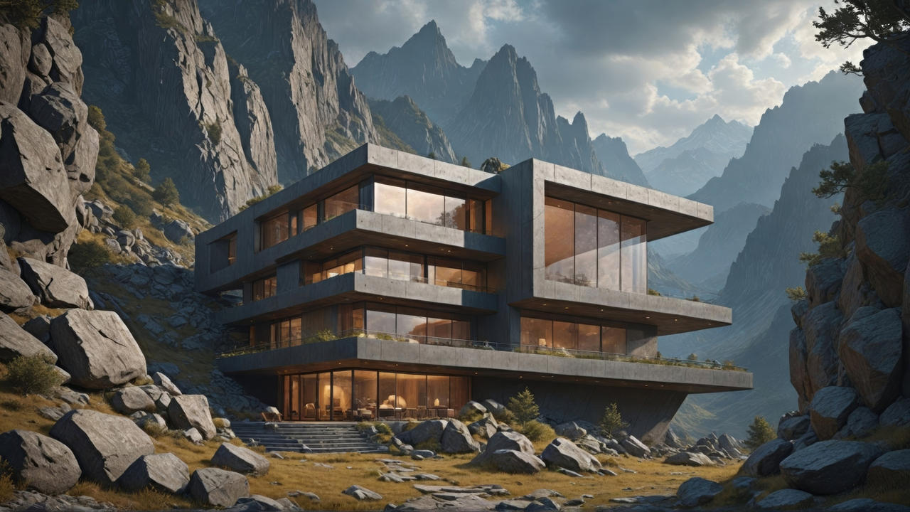 Modern building architecture edged by DEVDES-LPZ on DeviantArt