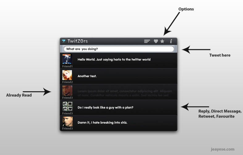 twitz0rs - A twitter app? by jeayese