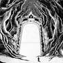 Magical Gate Line Drawing