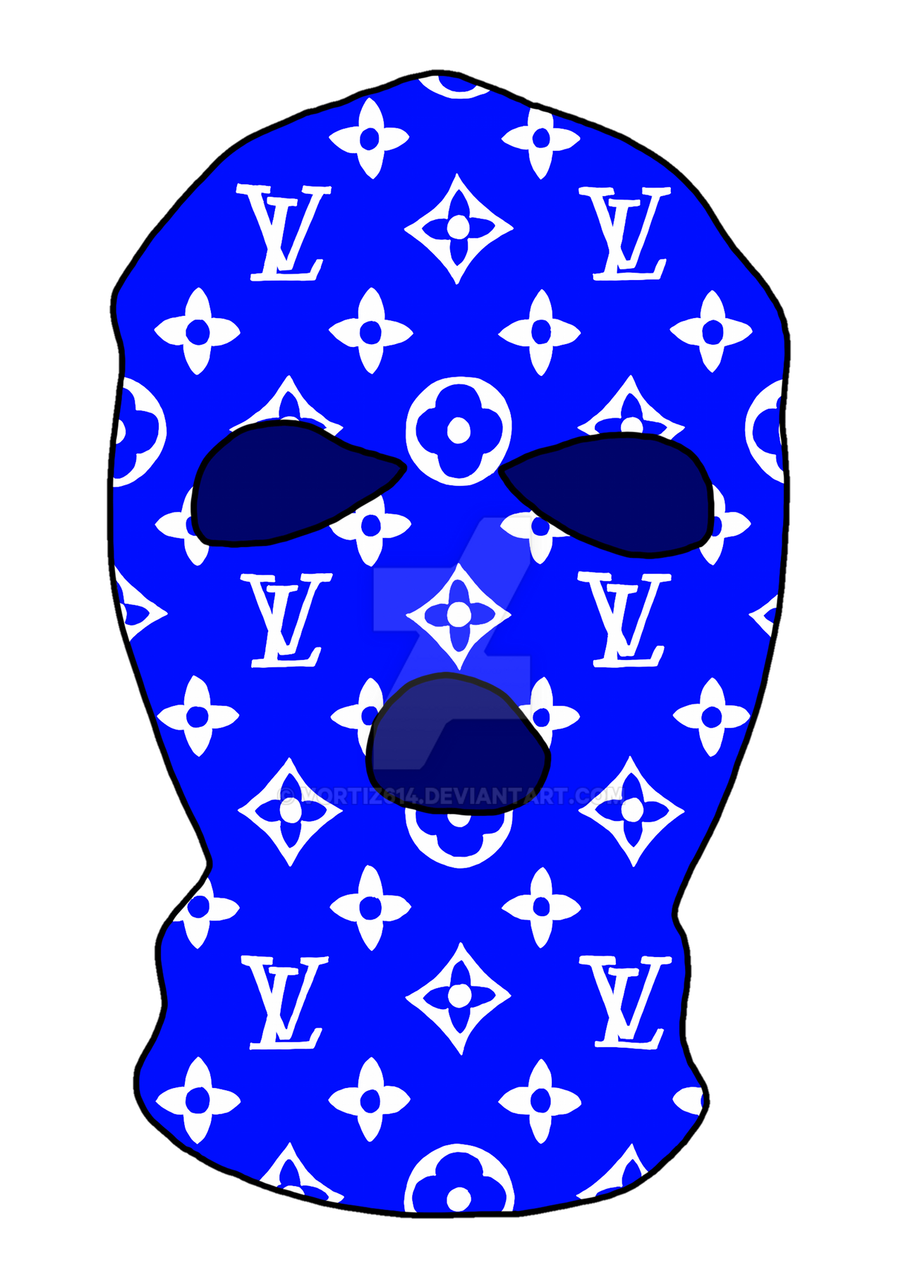 Black LV Ski Mask