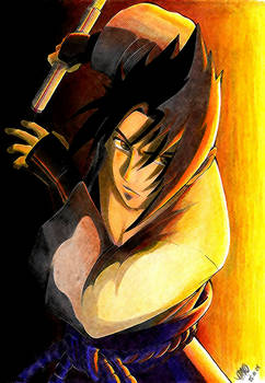 Sasuke in a Yellow light