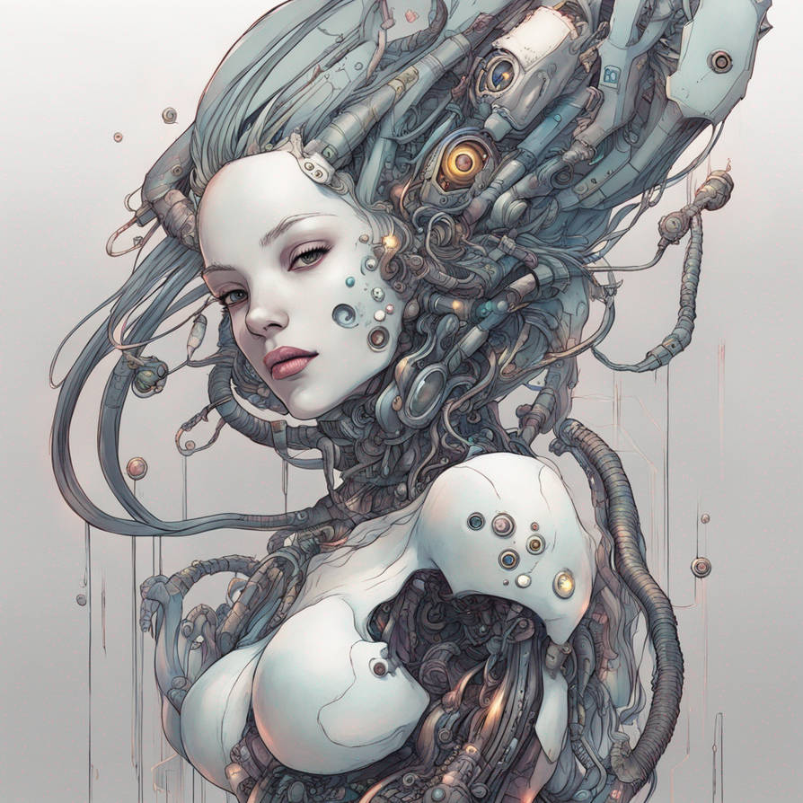 Dreamup Cyborg Mermaid