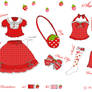 Sweet Strawberry Polka Design