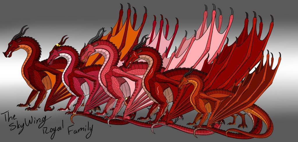 Skywing Reference The SkyWing Royal Family (WoF: Next Gen) by SpudbollerCreations on ...