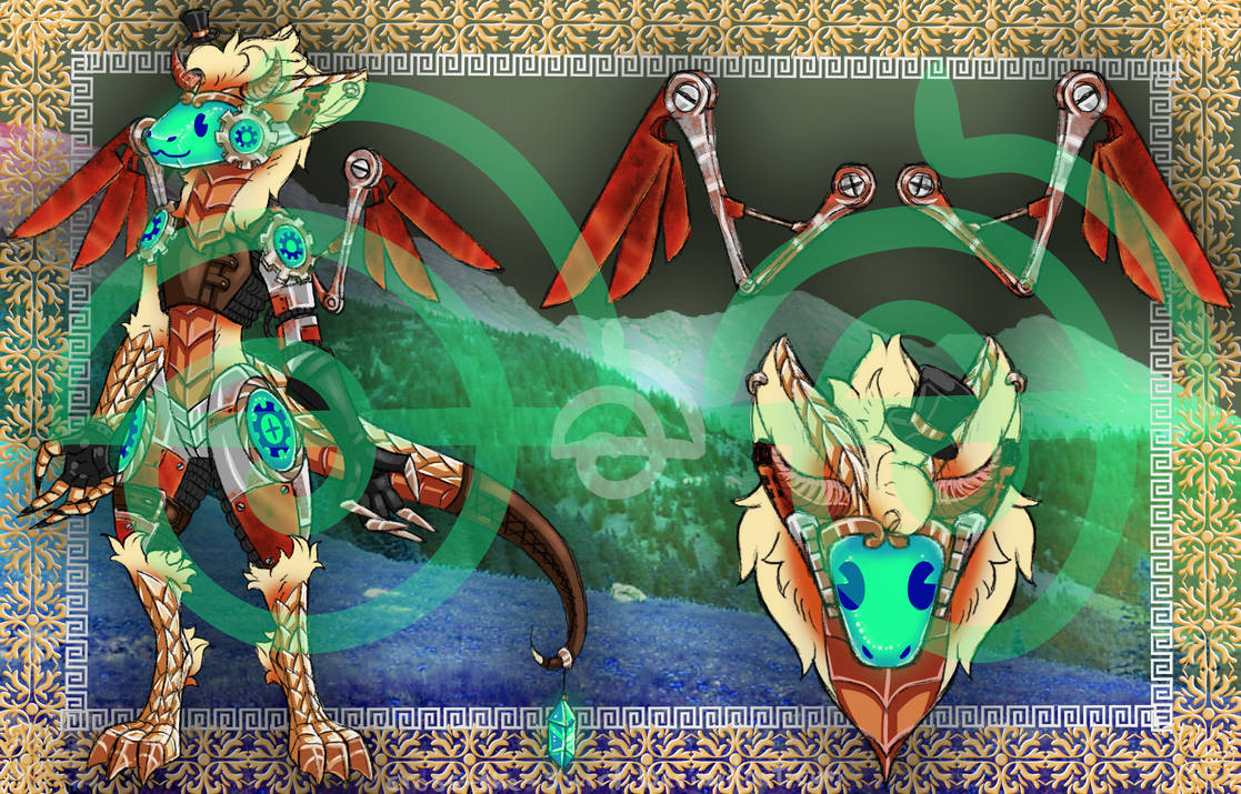 Steampunk dragon Protogen closed by Cross-The-Swirl on DeviantArt