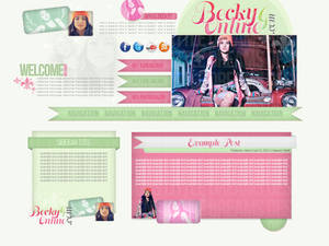 Becky G Wordpress Fansite Premade