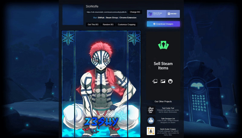 Akaza Steam Artwork by z3shy123 on DeviantArt