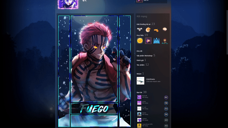 Akaza Steam Artwork by z3shy123 on DeviantArt