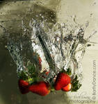 Strawberries Splash by BarflyDance