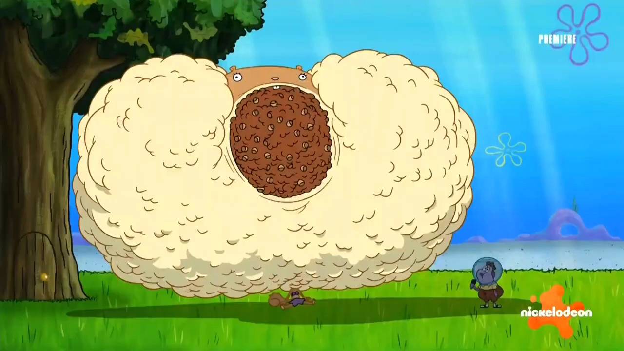 Sandy Cheeks but with stuffed cheeks by InflationVideo on DeviantArt