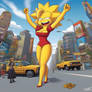 Giantess Lisa Simpson