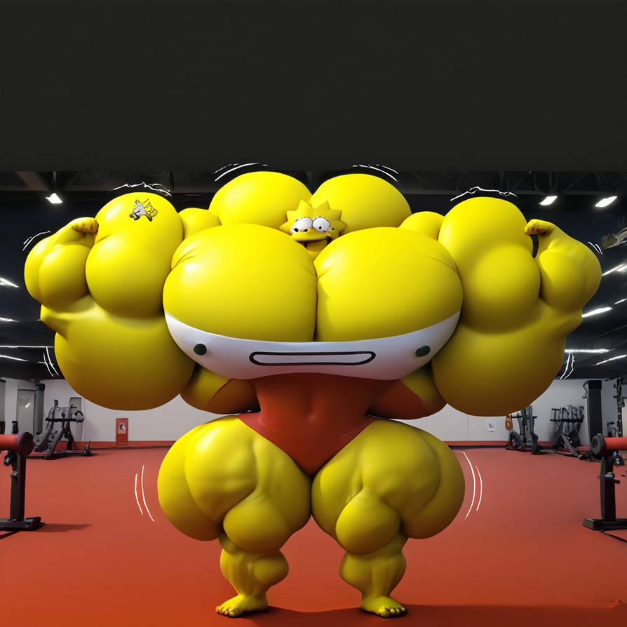 Lisa Simpson Muscle by InflationVideo on DeviantArt