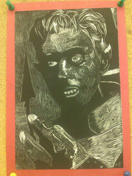 Nightcrawler Scratch Art