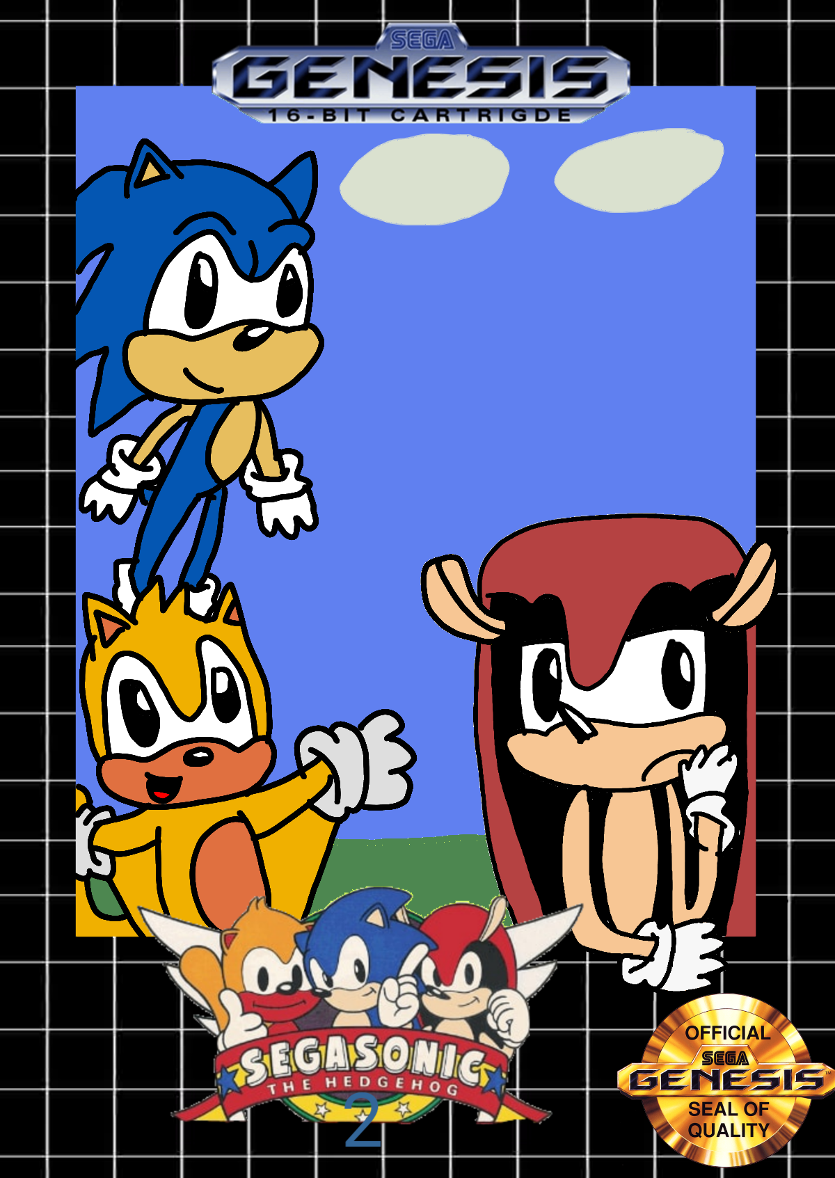 Sonic The Hedgehog 2, SEGA Mega Drive 16-bit version of Son…