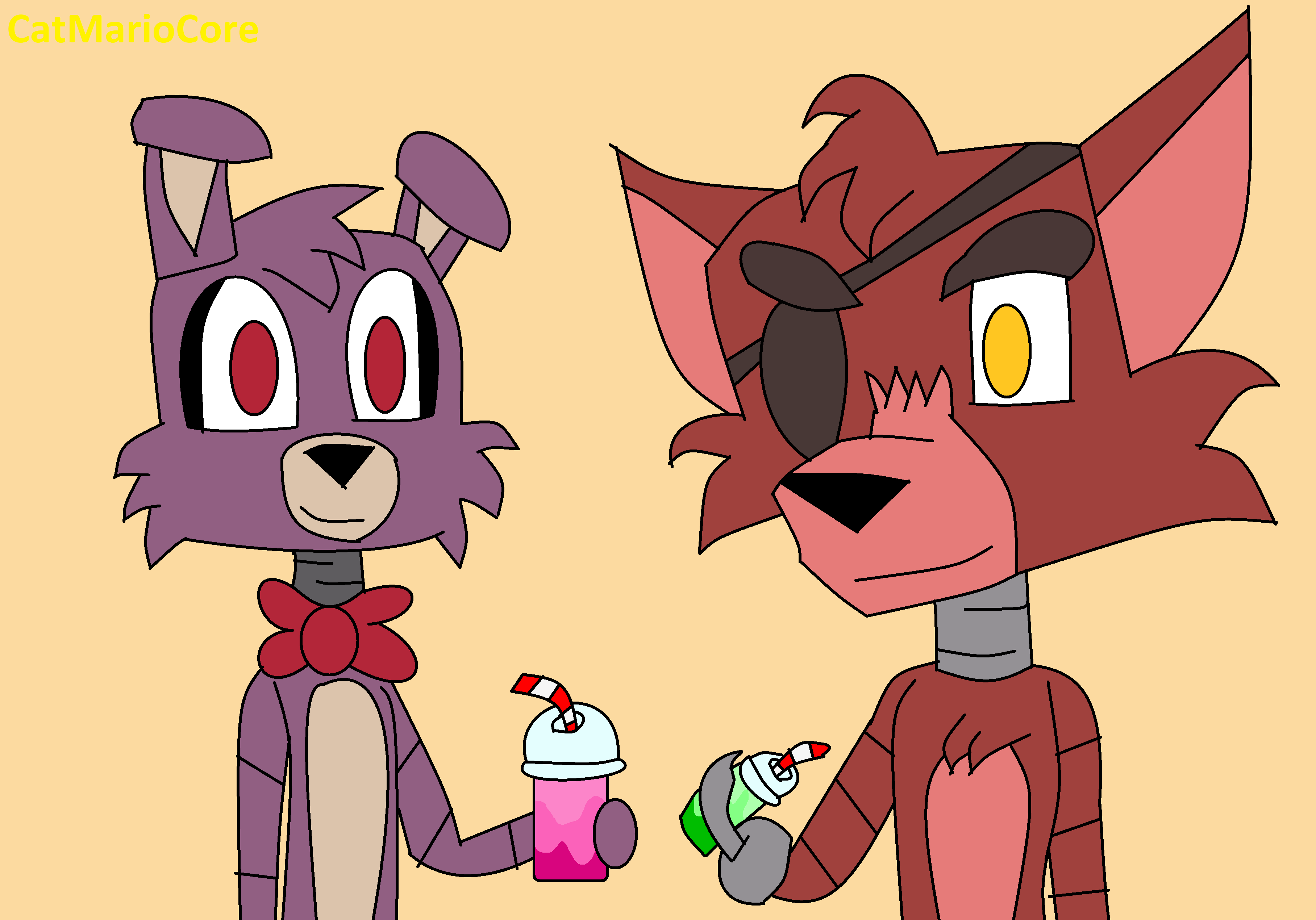 Porque Bonnie e Foxy não estão em FNaF SB?