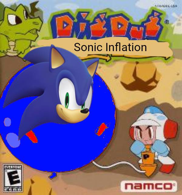 Dig Sonic Digdug But With Sonic Inflation by furbyvoice on DeviantArt