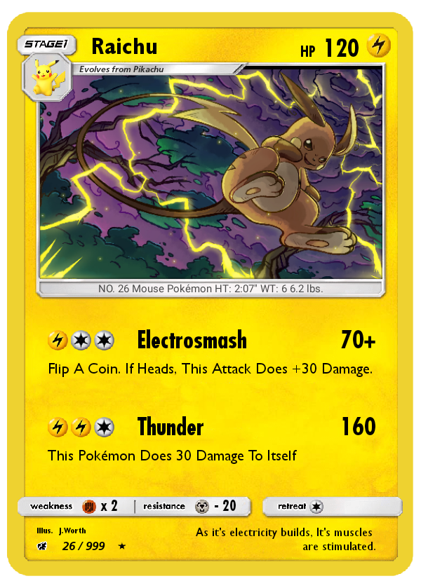 Treecachu Card Raichu Pokemon Card by furbyvoice on DeviantArt