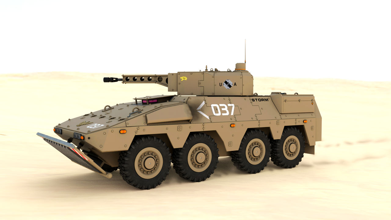 Wheeled Tank by echosonar on DeviantArt