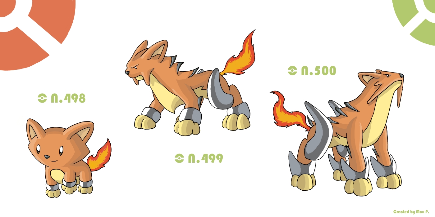 5th gen pokemon starters by Pokekoks on DeviantArt